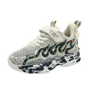 Boy Sneakers Breathable Lightweight Outdoor Sport Casual Shoes Training Running Shoes for Boys Beige (Little kid/Big kid),12